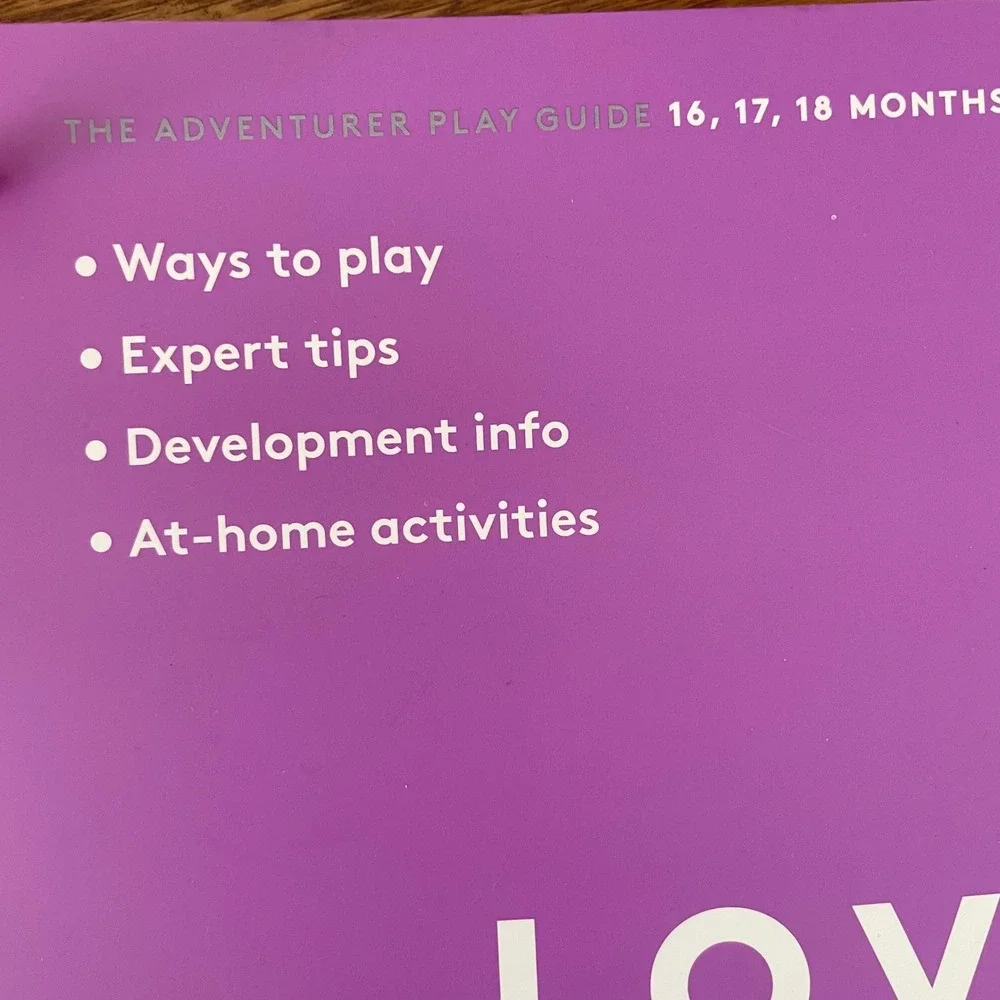 Lovevery‎ Play Guides LOT OF 6, 3-4 M, 11-18 M, 34-39 M